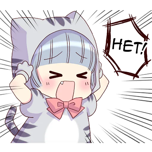 Sticker from the "Котейкины ушки" sticker pack