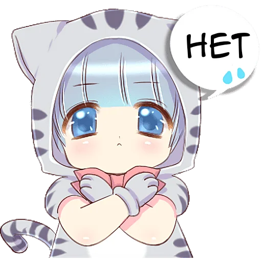 Sticker from the "Котейкины ушки" sticker pack