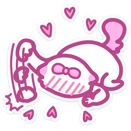 Sticker from the "Кошечка Смешнявка" sticker pack