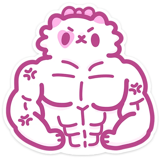 Sticker from the "Кошечка Смешнявка" sticker pack