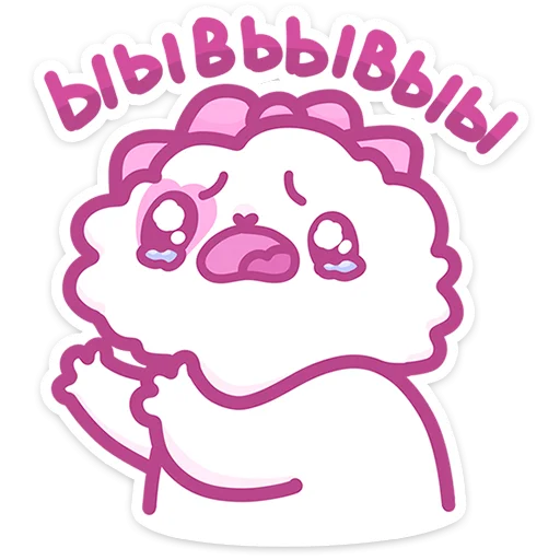 Sticker from the "Кошечка Смешнявка" sticker pack