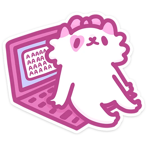 Sticker from the "Кошечка Смешнявка" sticker pack