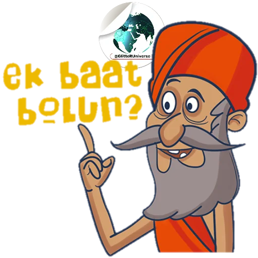 Sticker from the "BaBa" sticker pack