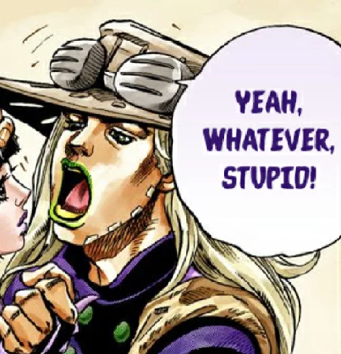 Sticker from the "Steel ball run #1" sticker pack