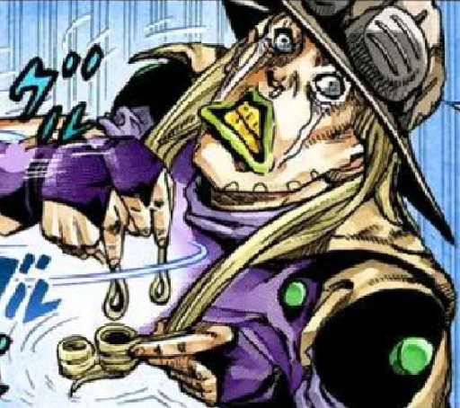 Sticker from the "Steel ball run #1" sticker pack