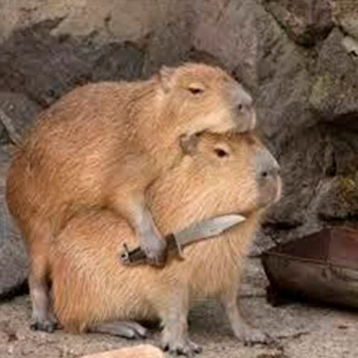 Стикер из набора "Capybara's world"