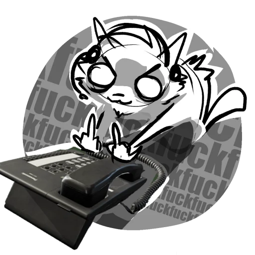 Sticker from the "Zuzu the Cat" sticker pack