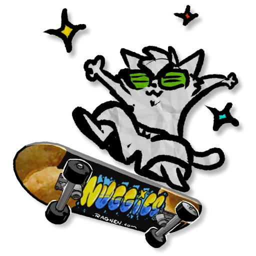 Sticker from the "Zuzu the Cat" sticker pack