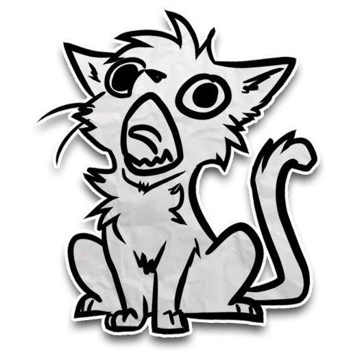 Sticker from the "Zuzu the Cat" sticker pack