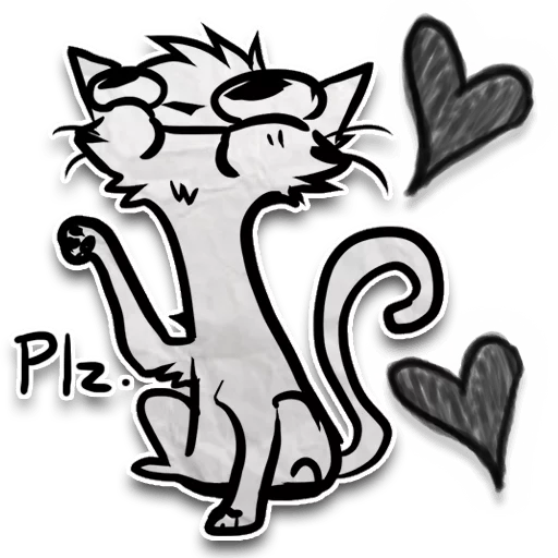 Sticker from the "Zuzu the Cat" sticker pack