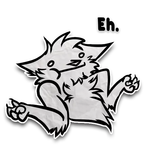 Sticker from the "Zuzu the Cat" sticker pack