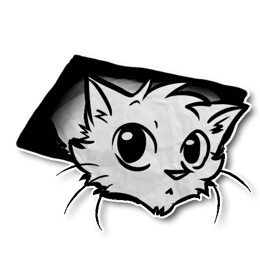 Sticker from the "Zuzu the Cat" sticker pack