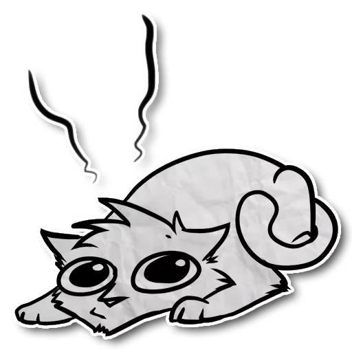 Sticker from the "Zuzu the Cat" sticker pack