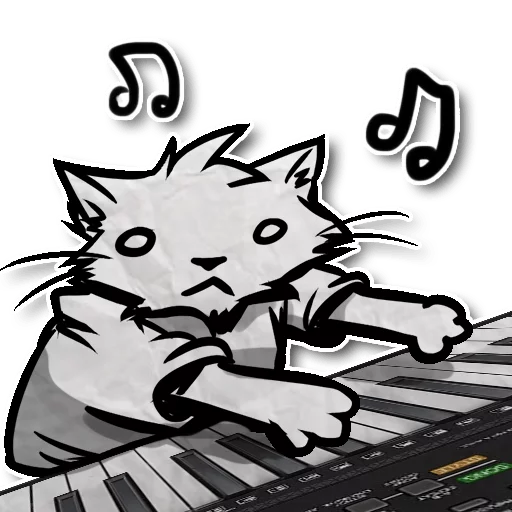 Sticker from the "Zuzu the Cat" sticker pack