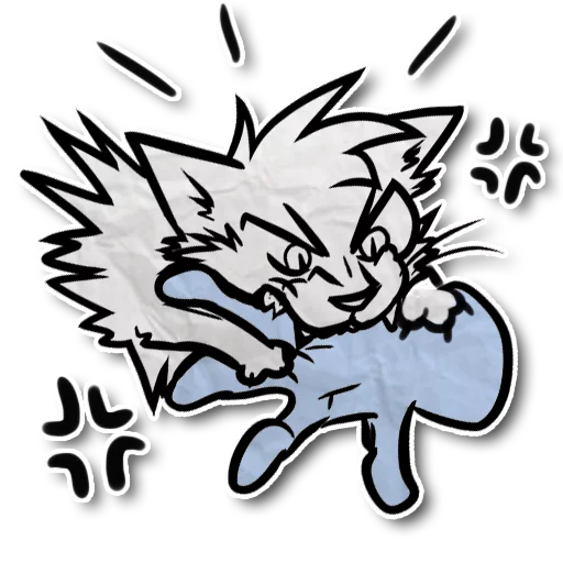 Sticker from the "Zuzu the Cat" sticker pack