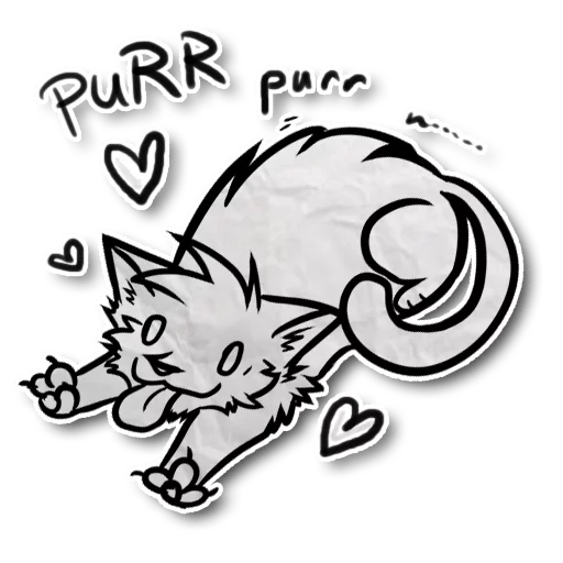 Sticker from the "Zuzu the Cat" sticker pack