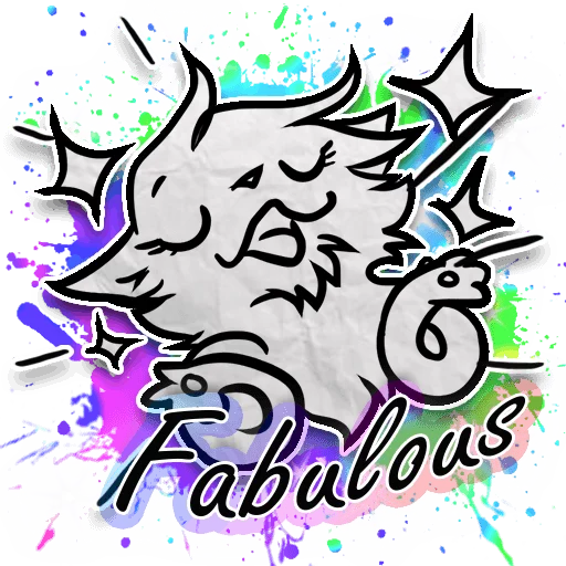 Sticker from the "Zuzu the Cat" sticker pack