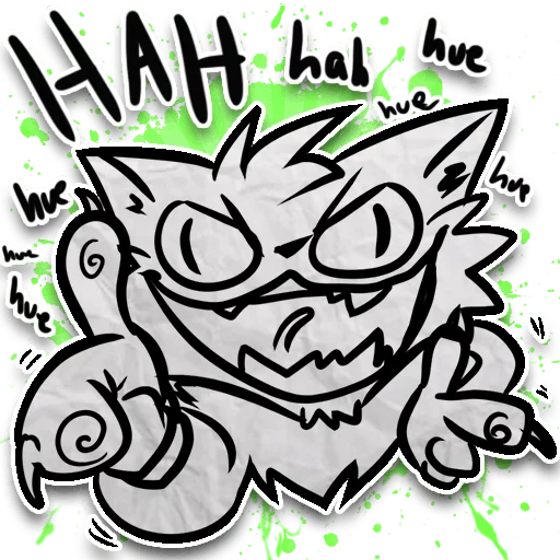 Sticker from the "Zuzu the Cat" sticker pack