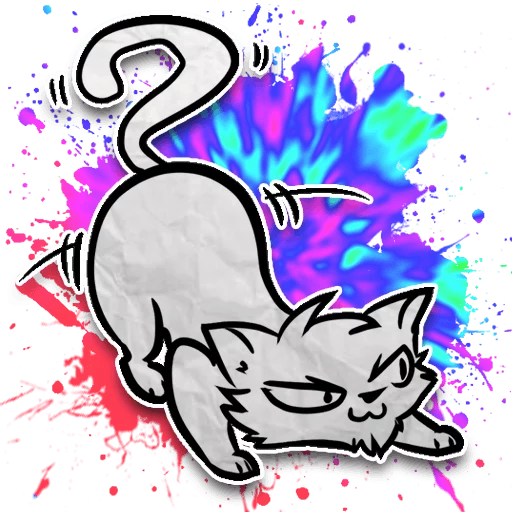 Sticker from the "Zuzu the Cat" sticker pack