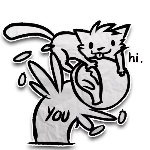 Sticker from the "Zuzu the Cat" sticker pack