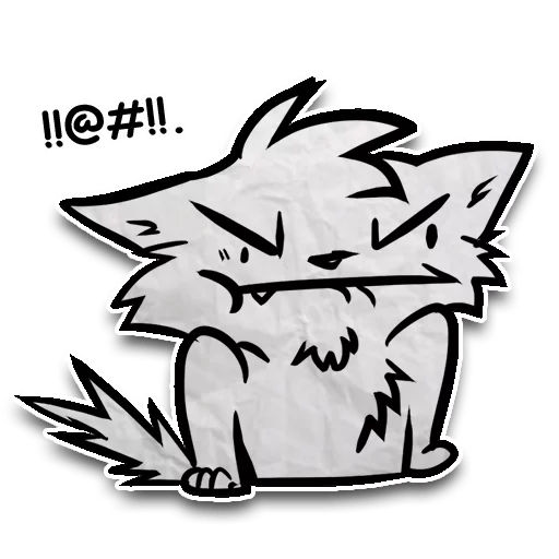 Sticker from the "Zuzu the Cat" sticker pack