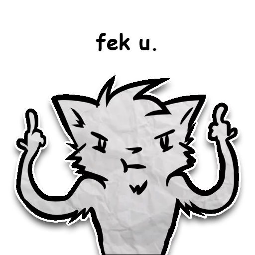 Sticker from the "Zuzu the Cat" sticker pack