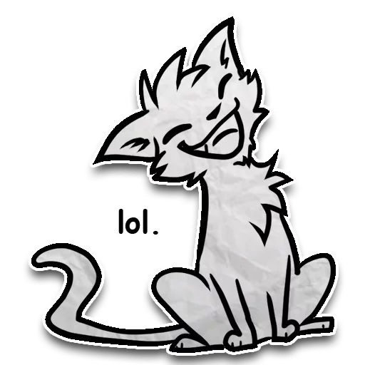 Sticker from the "Zuzu the Cat" sticker pack