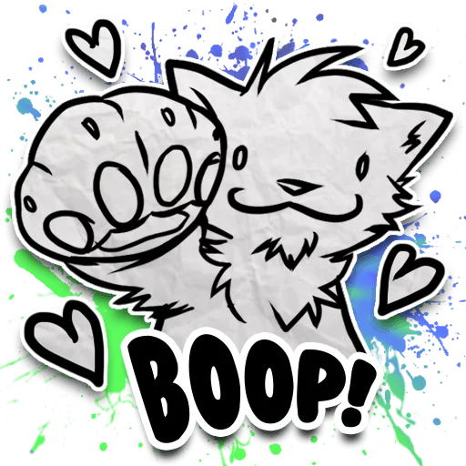 Sticker from the "Zuzu the Cat" sticker pack