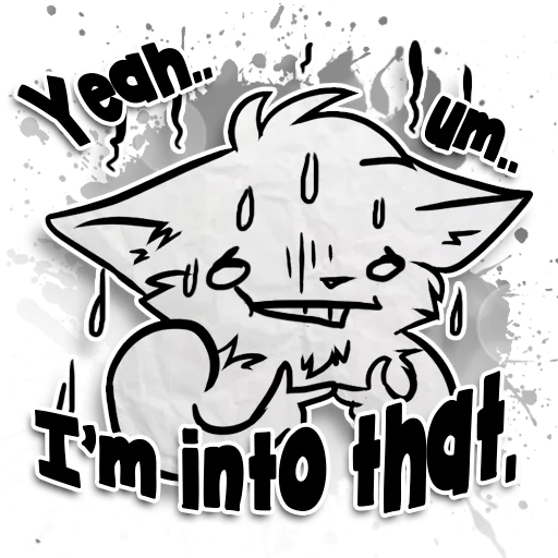 Sticker from the "Zuzu the Cat" sticker pack