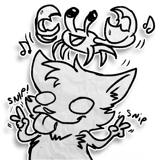 Sticker from the "Zuzu the Cat" sticker pack