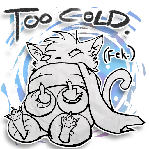 Sticker from the "Zuzu the Cat" sticker pack