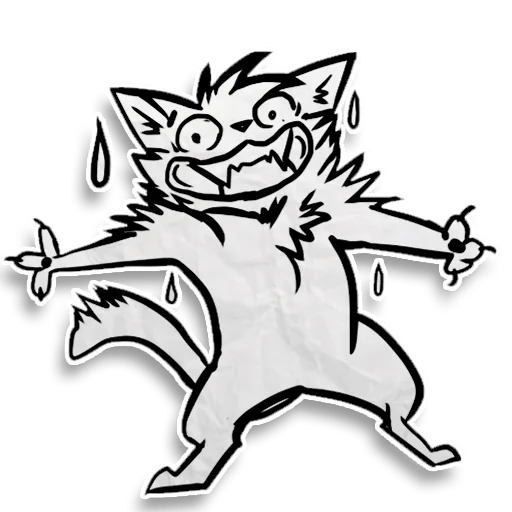 Sticker from the "Zuzu the Cat" sticker pack