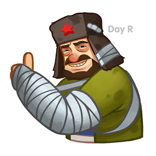 Sticker from the "Day R survival rus" sticker pack