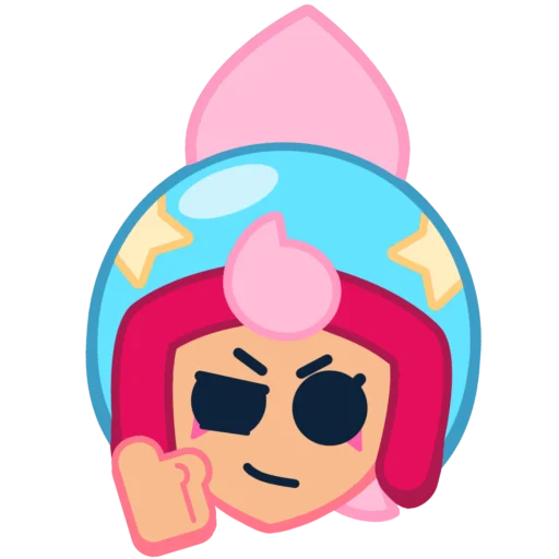 Sticker from the "Janet Brawl Stars" sticker pack