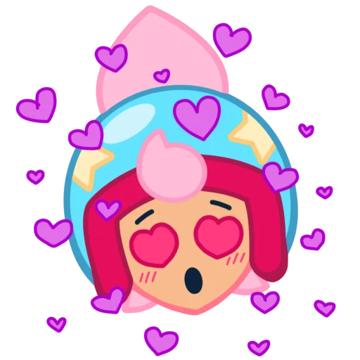 Sticker from the "Janet Brawl Stars" sticker pack