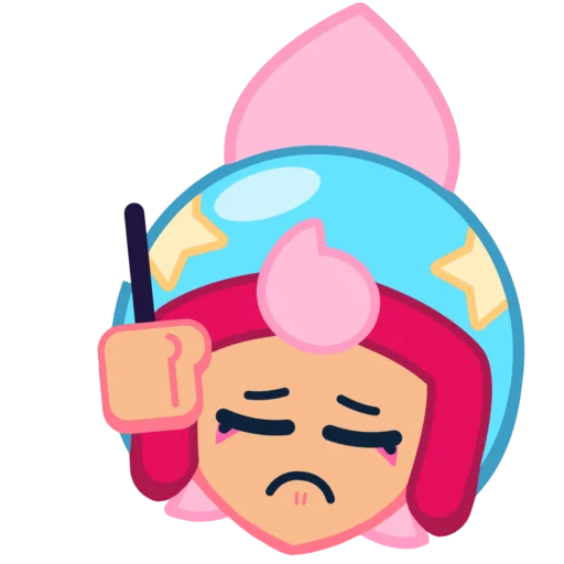 Sticker from the "Janet Brawl Stars" sticker pack