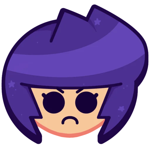 Sticker from the "Bibi Brawl Stars💜" sticker pack