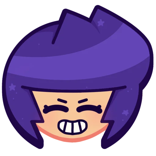 Sticker from the "Bibi Brawl Stars💜" sticker pack