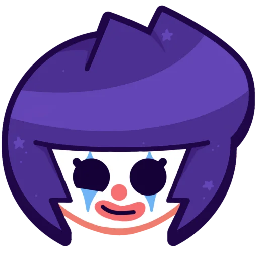 Sticker from the "Bibi Brawl Stars💜" sticker pack