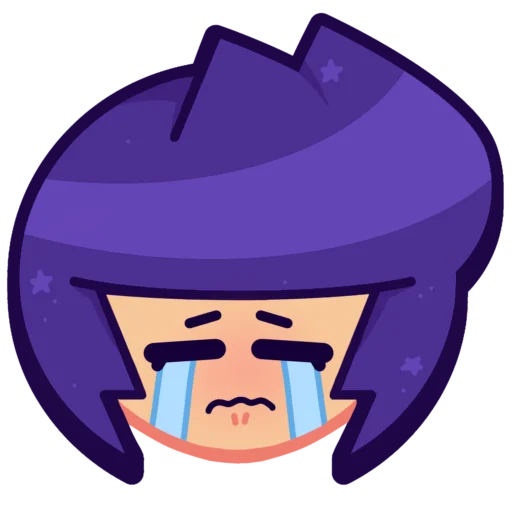 Sticker from the "Bibi Brawl Stars💜" sticker pack