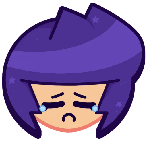 Sticker from the "Bibi Brawl Stars💜" sticker pack