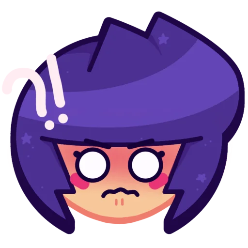 Sticker from the "Bibi Brawl Stars💜" sticker pack