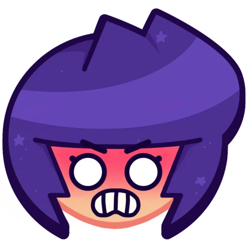 Sticker from the "Bibi Brawl Stars💜" sticker pack