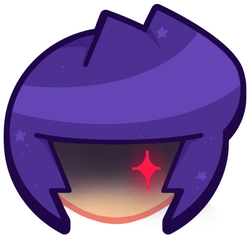 Sticker from the "Bibi Brawl Stars💜" sticker pack