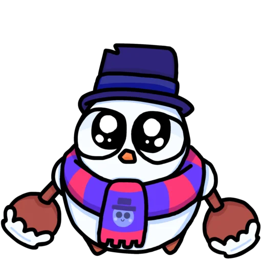 Sticker from the "SnowmanTick☃️" sticker pack