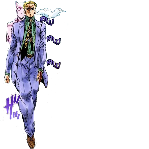 Sticker from the "Yoshikage Kira" sticker pack