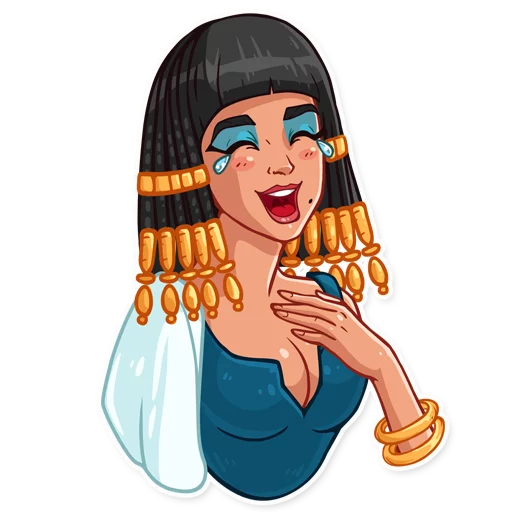 Sticker from the "Cleopatra" sticker pack