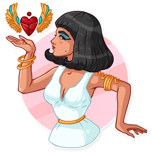 Sticker from the "Cleopatra" sticker pack