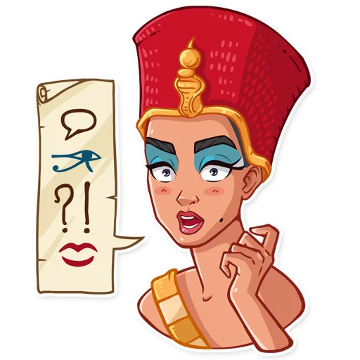 Sticker from the "Cleopatra" sticker pack