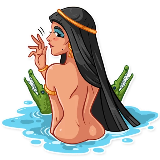 Sticker from the "Cleopatra" sticker pack